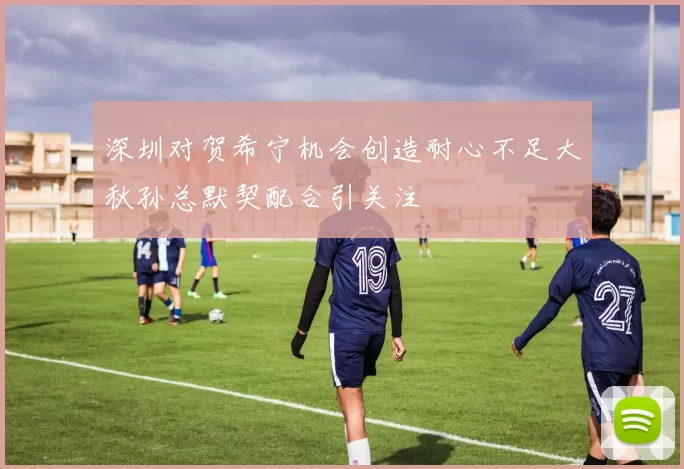 深圳对贺希宁机会创造耐心不足大秋孙总默契配合引关注